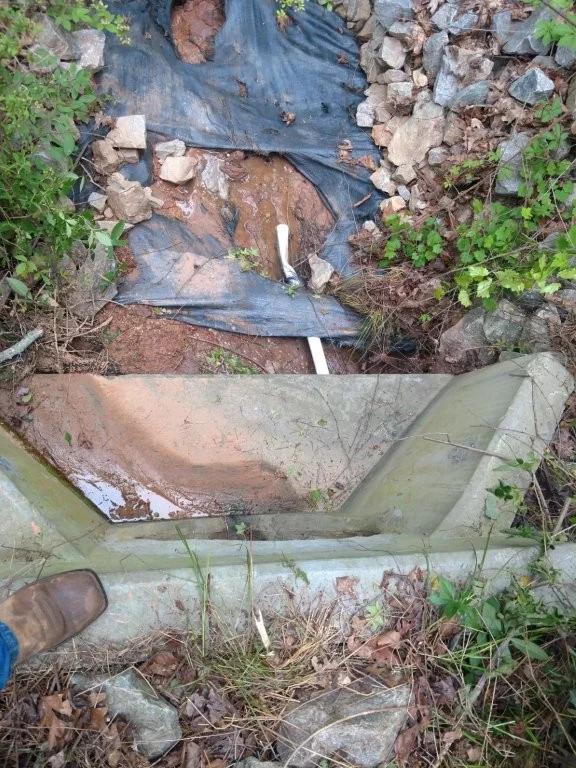 Property before grading work